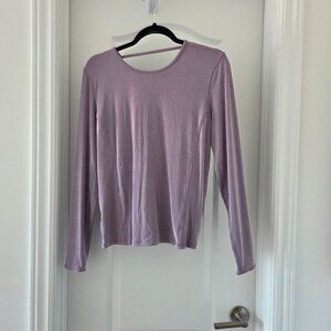 Ribbed low back long sleeve Top